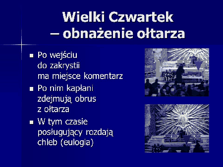 Wielki Czwartek obnażenie ołtarza